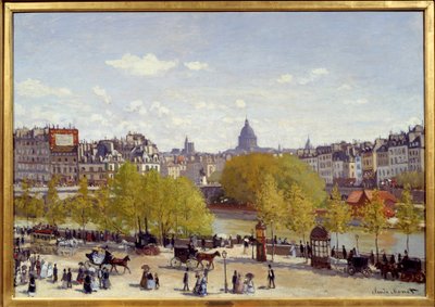 O Quai du Louvre, em Paris, em 1867. Pintura de Claude Monet (1840-1926) de Claude Monet