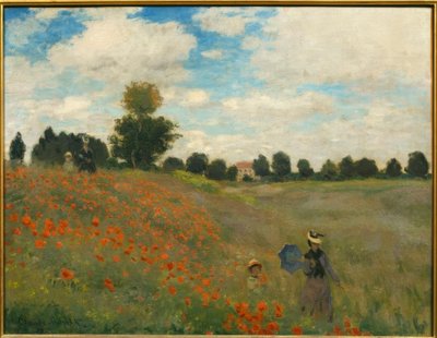 Papoilas em Argenteuil de Claude Monet