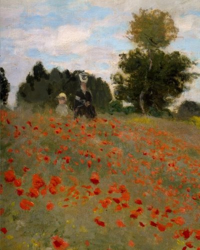 Papoilas em Argenteuil de Claude Monet