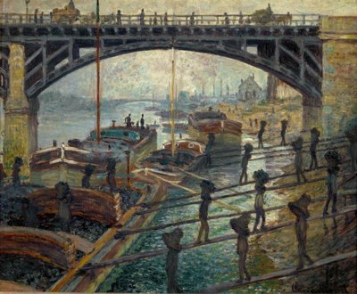 Descarregadores de carvão (Die Kohlenträger) de Claude Monet