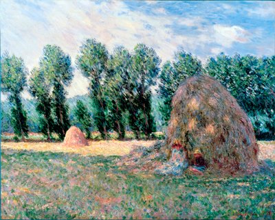 "The Haystacks" Pintura de Claude Monet (1840-1926) 1885 Dim 65,2x81,5 cm Museu de Arte de Ohara, Kurashiki de Claude Monet