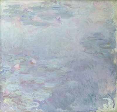 Ninfeias de cor clara de Claude Monet