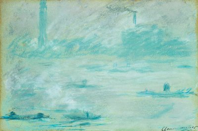 Londres, barcos no Tamisa; Londres, barcos no Tamisa, 1901 de Claude Monet