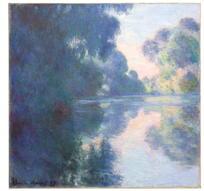 Manhã no Sena, 1897 de Claude Monet