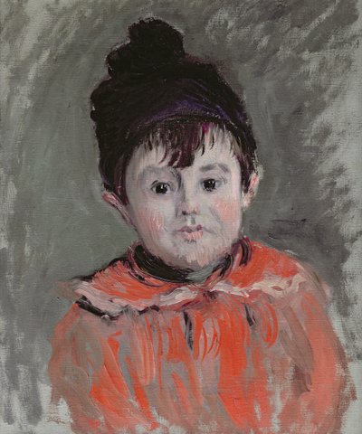 Michel Monet (1878-1966) usando um chapéu de Bobble, 1880 de Claude Monet