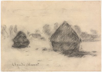 Monet - Pilhas de trigo, 1891, 2013.986 de Claude Monet