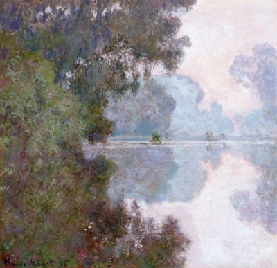 Manhã no Sena, perto de Giverny, 1896 de Claude Monet