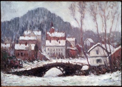 Paisagem de Inverno. Pintura de Claude Monet (1840-1926) de Claude Monet