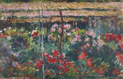 Jardim da peônia, 1887 de Claude Monet