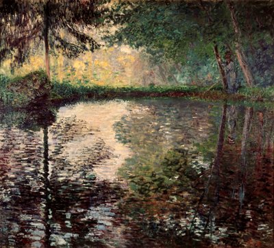 Lagoa em Montgeron, c1876. de Claude Monet