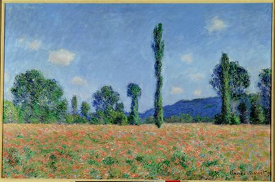 Campo de papoilas,1890 (óleo sobre tela) de Claude Monet