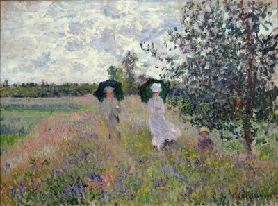 Passeio perto de Argenteuil de Claude Monet