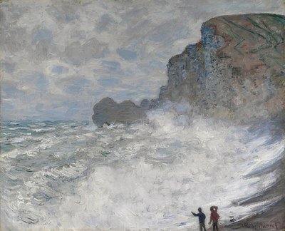 Tempo ruim em Étretat. 1883 de Claude Monet