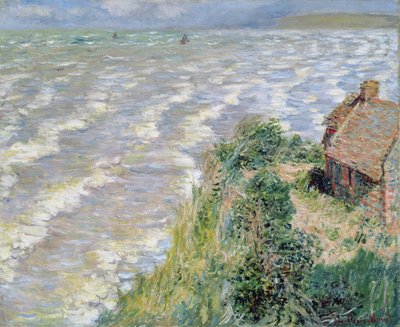 Maré crescente em Pourville, 1882 de Claude Monet