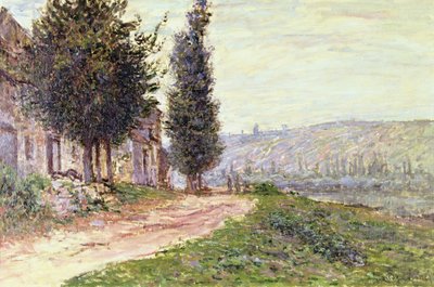 Margem do rio em Lavacourt, 1879 de Claude Monet