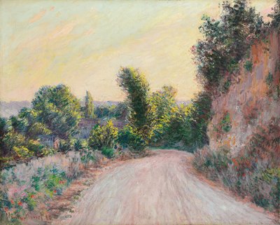 Estrada; Caminho, 1885 de Claude Monet