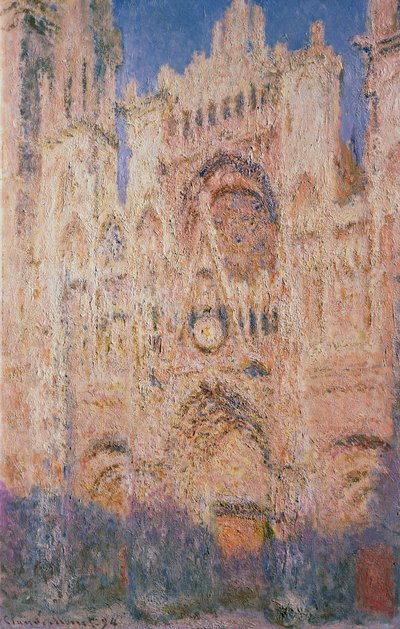 Catedral de Rouen ao pôr do sol, 1892-1894. de Claude Monet