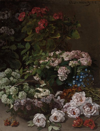 Flores da primavera de Claude Monet