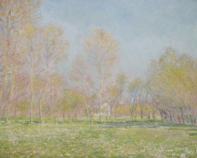 Primavera em Giverny, 1890 de Claude Monet