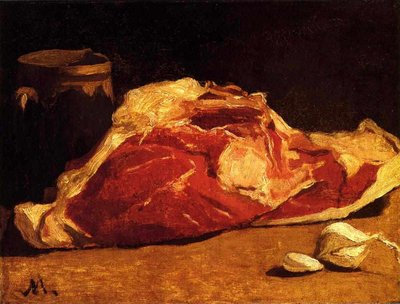 Natureza Morta com Carne de Claude Monet