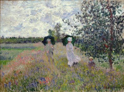 Passeando perto de Argenteuil de Claude Monet