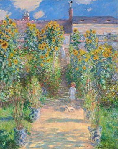 O jardim do artista em Vétheuil de Claude Monet