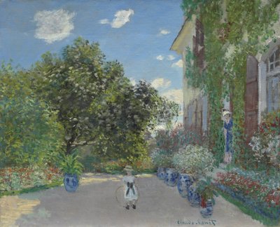 A casa do artista em Argenteuil, 1873 de Claude Monet