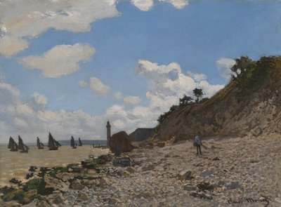 A Praia de Honfleur de Claude Monet