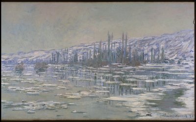 A Quebra do Gelo (La Débâcle ou Les Glaçons) de Claude Monet