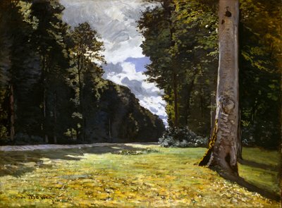 A estrada de Chailly através da floresta de Fontainebleau de Claude Monet