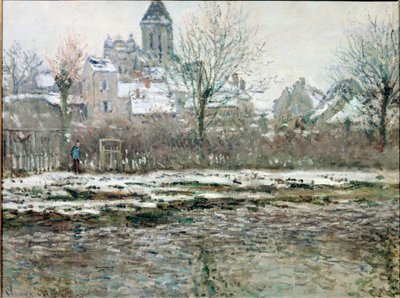 A Igreja em Vetheuil sob a neve de Claude Monet
