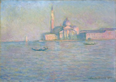 A Igreja de San Giorgio Maggiore, Veneza, 1908 de Claude Monet