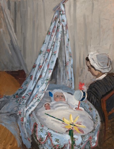 O Berço - Camille com o filho do artista, Jean de Claude Monet