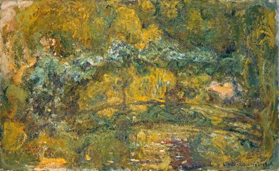 A passarela sobre a lagoa de água-lírio, 1919 de Claude Monet