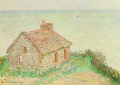 A Casa de Douanier, Efeito Rosa, 1897 de Claude Monet