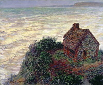A casa do oficial de alfândega, Varengeville, 1882 de Claude Monet