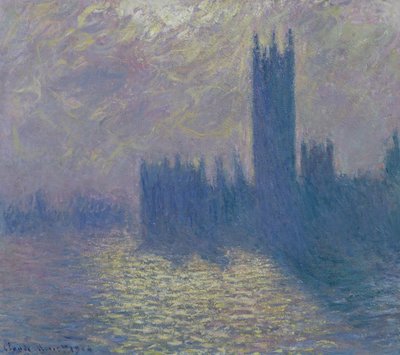 As Casas do Parlamento, Stormy Sky, 1904 de Claude Monet