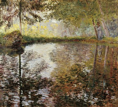 O lago de Montgeron, França de Claude Monet