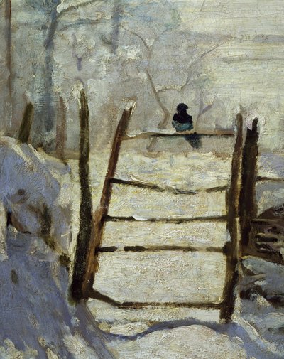 A Magpie (detalhe) de Claude Monet