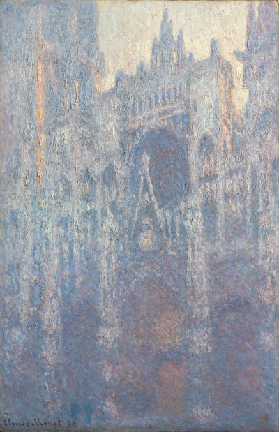 O portal da Catedral de Rouen à luz da manhã de Claude Monet
