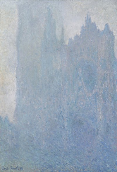Catedral de Rouen no nevoeiro, 1893 de Claude Monet