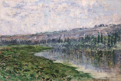 O Sena e as colinas de Chantemsle; O Sena e os Coteaux de Chantemsle, 1880 de Claude Monet