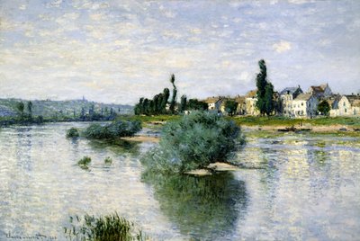 O Sena em Lavacourt de Claude Monet