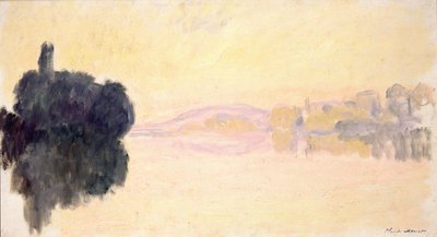 O Sena em Port-Villez, 1894. de Claude Monet