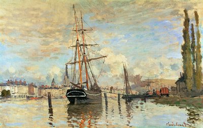 O Sena em Rouen, 1872 de Claude Monet