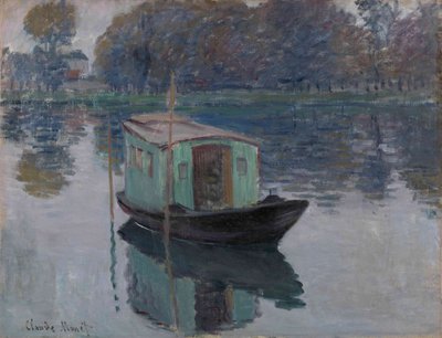 O estúdio de barco A oficina de barco, 1874 de Claude Monet