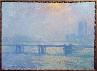 O Tamisa em Charing Cross, Londres de Claude Monet