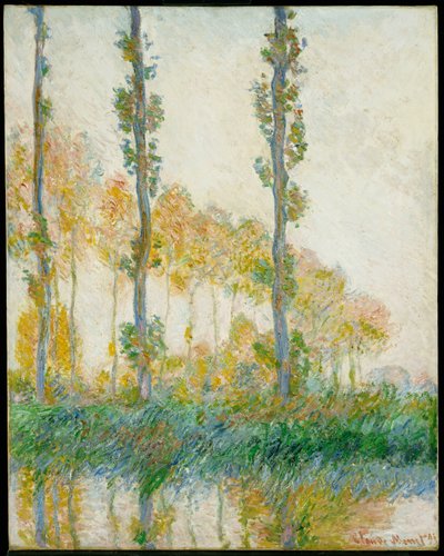 As Três Árvores, Outono, 1891 de Claude Monet