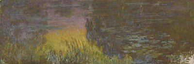 Os nenúfares - poente, 1914-1926 de Claude Monet