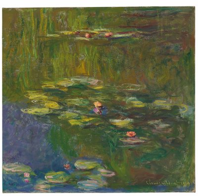 A lagoa do lírio de água, 1919 de Claude Monet